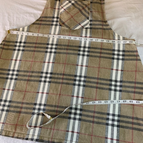 Boohoo Blue Plus Check Plaid Pinafore Dress Size 20 Oversized Overall Jumper - Picture 7 of 9